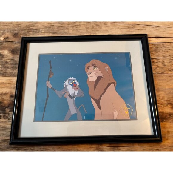 disney Other - Framed Lion King 1995 Original Disney Store Lithograph Matted